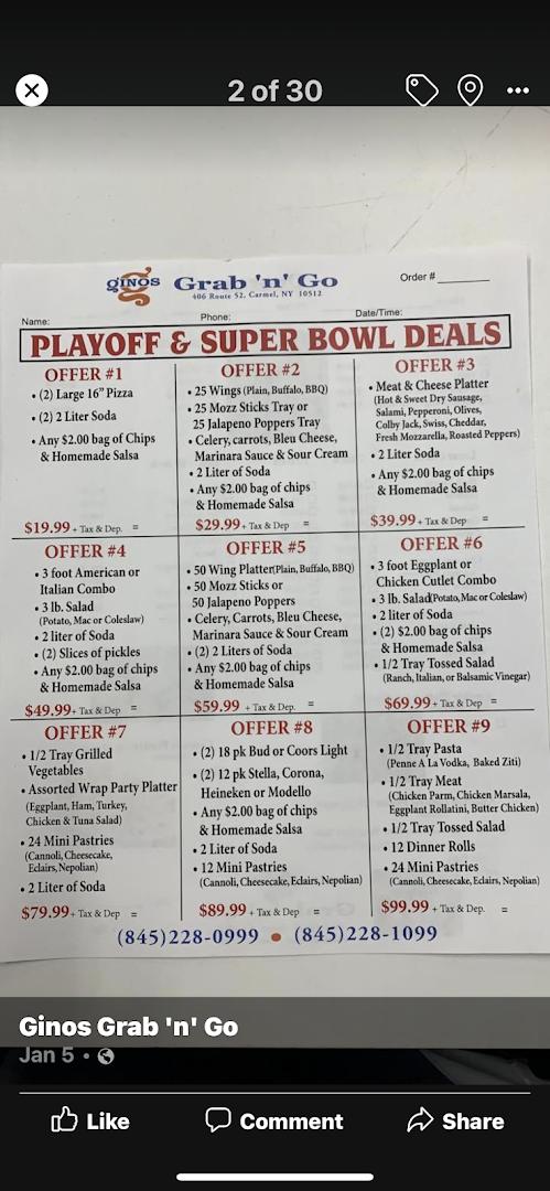 Ginos Grab 'n' Go (Deli, Pizza & Cigars Shop)