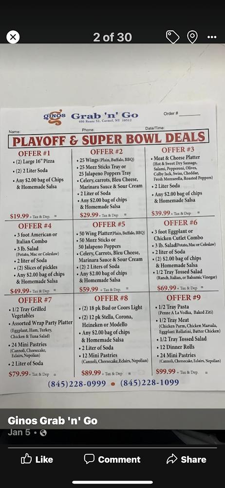 Ginos Grab 'n' Go (Deli, Pizza & Cigars Shop) Plain